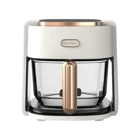Dynoas Elite Airfryer 5.5 lt Tek Hazneli Led Ekranlı Yağsız Sıcak Hava Fritözü Beyaz