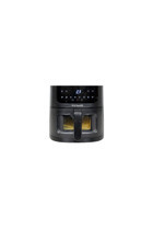 Kitchenmi Airfryer 6 lt Tek Hazneli Izgara Yapan Led Ekranlı Yağsız Sıcak Hava Fritözü Siyah