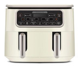 Karaca Air Pro Cook Duo Köz XXXL Airfryer 8 lt İki Hazneli Izgara Yapan Led Ekranlı Sıcak Hava Fritözü Beyaz