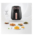 Karaca Air Pro Cook XL 4 lt Tek Hazneli Izgara Yapan Led Ekranlı Yağsız Sıcak Hava Fritözü Siyah