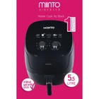 Miinto Master Cook M5 Airfryer 5.5 lt Tek Hazneli Izgara Yapan Led Ekranlı Yağsız Sıcak Hava Fritözü Siyah