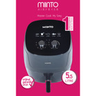 Miinto Master Cook M5 Airfryer 5.5 lt Tek Hazneli Izgara Yapan Led Ekranlı Yağsız Sıcak Hava Fritözü Gri