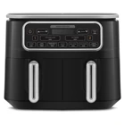 Karaca Air Pro Cook Duo Tandır XXXL Airfryer 8 lt İki Hazneli Izgara Yapan Led Ekranlı Sıcak Hava Fritözü Siyah