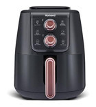 Homend 2508H Airfryer 4 lt Tek Hazneli Yağsız Sıcak Hava Fritözü Siyah