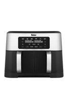 Fakir Premium Chefry Airfryer 8.5 lt İki Hazneli Izgara Yapan Led Ekranlı Sıcak Hava Fritözü Siyah