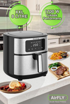 Elenberg ELB-2307 Airfryer 8 lt Tek Hazneli Led Ekranlı Sıcak Hava Fritözü Siyah