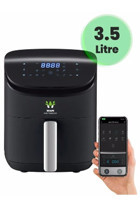 Wiami Airfryer 3.5 lt Tek Hazneli Izgara Yapan Led Ekranlı Yağsız Sıcak Hava Fritözü Siyah