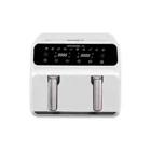Dynamic Life Pro Cooker Airfryer 8 lt İki Hazneli Izgara Yapan Led Ekranlı Yağsız Sıcak Hava Fritözü Beyaz