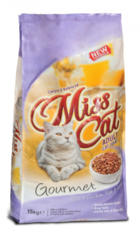 Miss Cat Gurme Balıklı Ciğerli Tavuklu Tahıllı Yetişkin Kuru Kedi Maması 15 kg