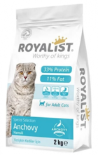 Royalist Premium Hamsili Tahıllı Yetişkin Kuru Kedi Maması 2 kg