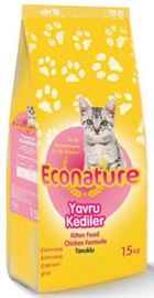 Econature Tavuklu Tahıllı Yavru Kuru Kedi Maması 15 kg