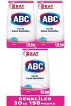 Abc Matik Renkliler İçin 198 Yıkama Toz Deterjan 3x10 kg
