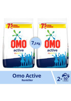 Omo Active Fresh Renkliler İçin 100 Yıkama Toz Deterjan 2x7.5 kg