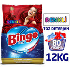 Bingo Matik Renkliler İçin 80 Yıkama Toz Deterjan 2x6 kg