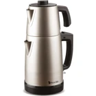 Polo Chef Monoart Otomatik Çelik Demlikli 1800 W Işıklı Çelik Gövdeli Krem Retro Çay Makinesi