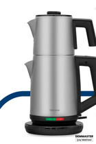 Karaca Çaysever Robotea Connect 3 In 1 Konuşan Otomatik Cam Demlikli 1700 W Işıklı Plastik Gövdeli Şeffaf Çay Makinesi