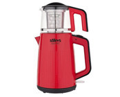 Arzum AR 3006 Çelik Demlikli 1650 W Çelik Gövdeli Kırmızı Çay Makinesi