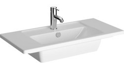 Vitra Integra 7036B003-0001 Etajerli Lavabo, Kompakt,Beyaz , 80X39 cm