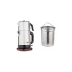 Homend 1746H Royaltea Konuşan Otomatik Cam Demlikli 1800 W Işıklı Cam Gövdeli Şeffaf Çay Makinesi