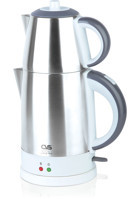 Goldmaster PT 3248 ProFlavor Otomatik Çelik Demlikli 1800 W Işıklı Çelik Gövdeli Beyaz Retro Çay Makinesi