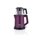 Fakir Chaizen Otomatik Cam Demlikli 1800 W Işıklı Çelik Gövdeli Pembe Retro Çay Makinesi