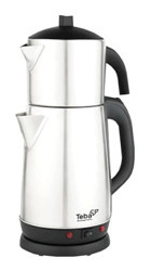 Arzum AR 3055 Çelik Demlikli 1800 W Çelik Gövdeli Siyah Çay Makinesi