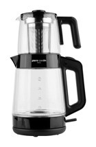Pierre Cardin PCCYC 002 001 Otomatik Cam Demlikli 1900 W Işıklı Cam Gövdeli Siyah Retro Çay Makinesi