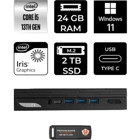 Msı Pro DP10 Intel Core I5 1340P 24GB 2tb SSD W11H Mini Pc & Per4 USB Bellek 13M002EUP324