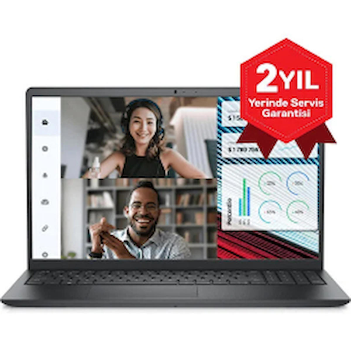 Dell Vostro 3520 N1608PVNB3520U Dahili Intel Core i7 8 GB Ram DDR4 512 GB SSD 15.6 inç Full HD FreeDos Laptop