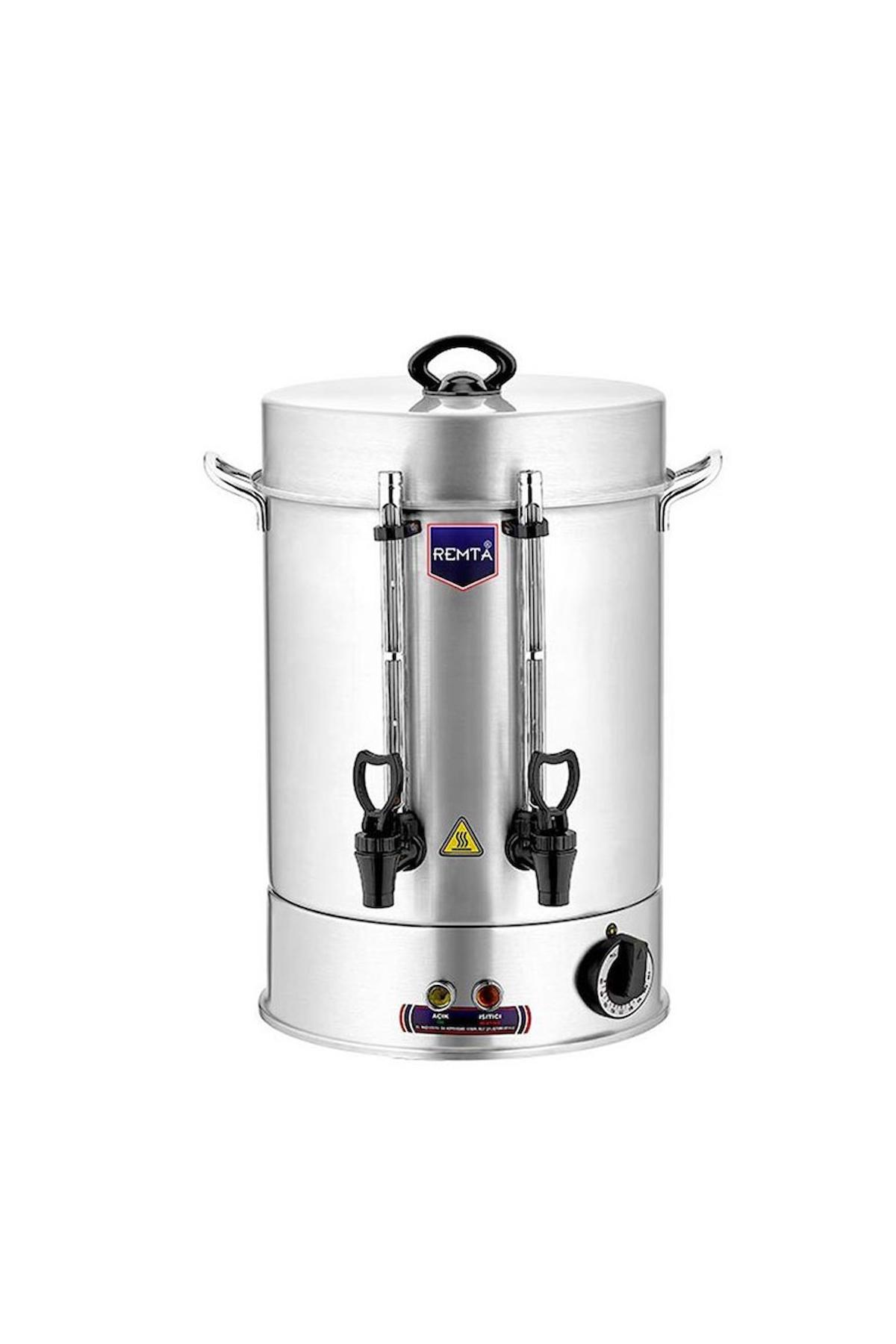 Remta R13 Otomatik Paslanmaz Çelik Demlikli 1500 W Işıklı Paslanmaz Çelik Inox Çay Makinesi