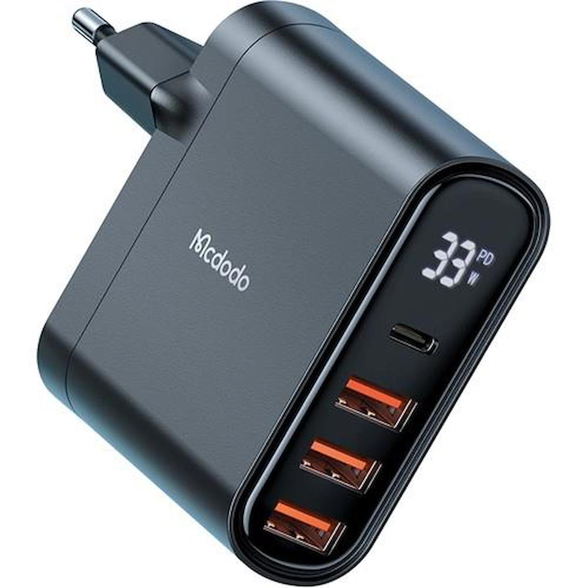 Mcdodo CH-2250 Universal USB Kablolu 33 W Hızlı Şarj Aleti Siyah