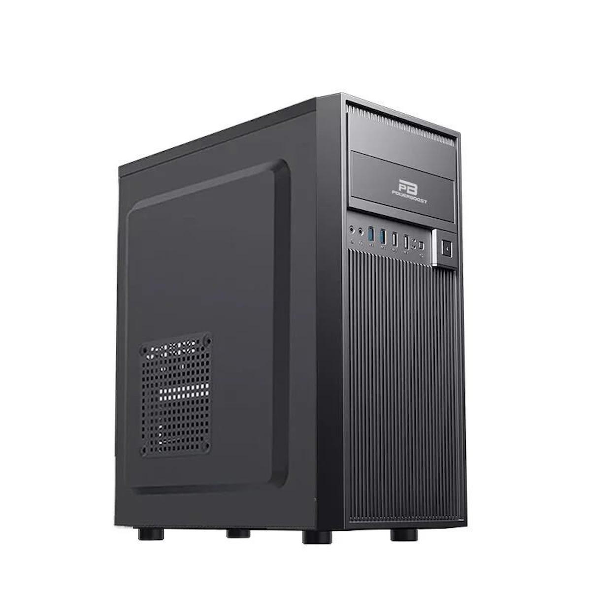Power Boost VK-1651 1 Fanlı Siyah Dikey Kullanım ATX Bilgisayar Kasası