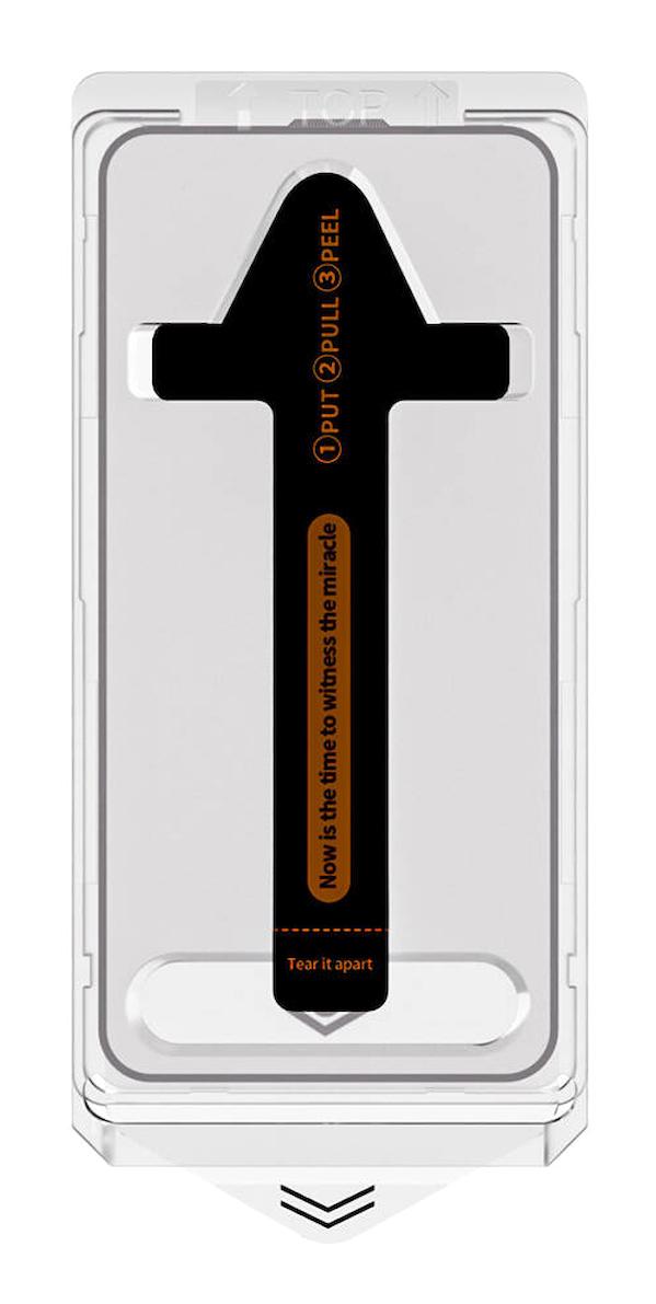 Apple iPhone 16 Plus Uyumlu Anti Dust Toz Önleyici Uygulama Aparatlı Temperli Cam Ekran Koruyucu