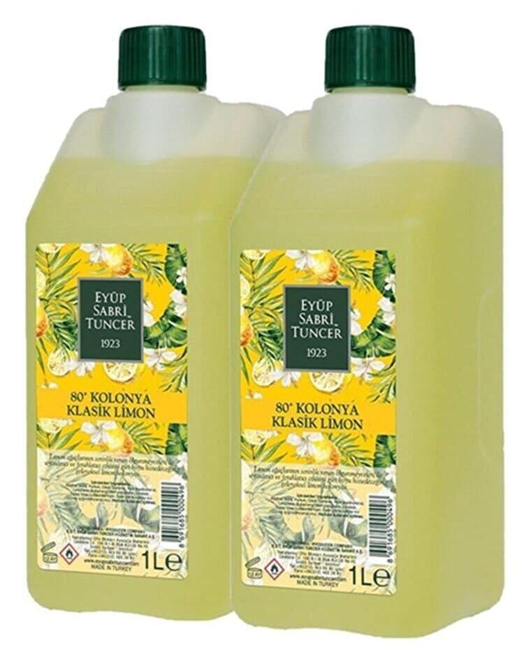 Eyüp Sabri Tuncer Klasik Limon Kolonya 1 lt 2'li