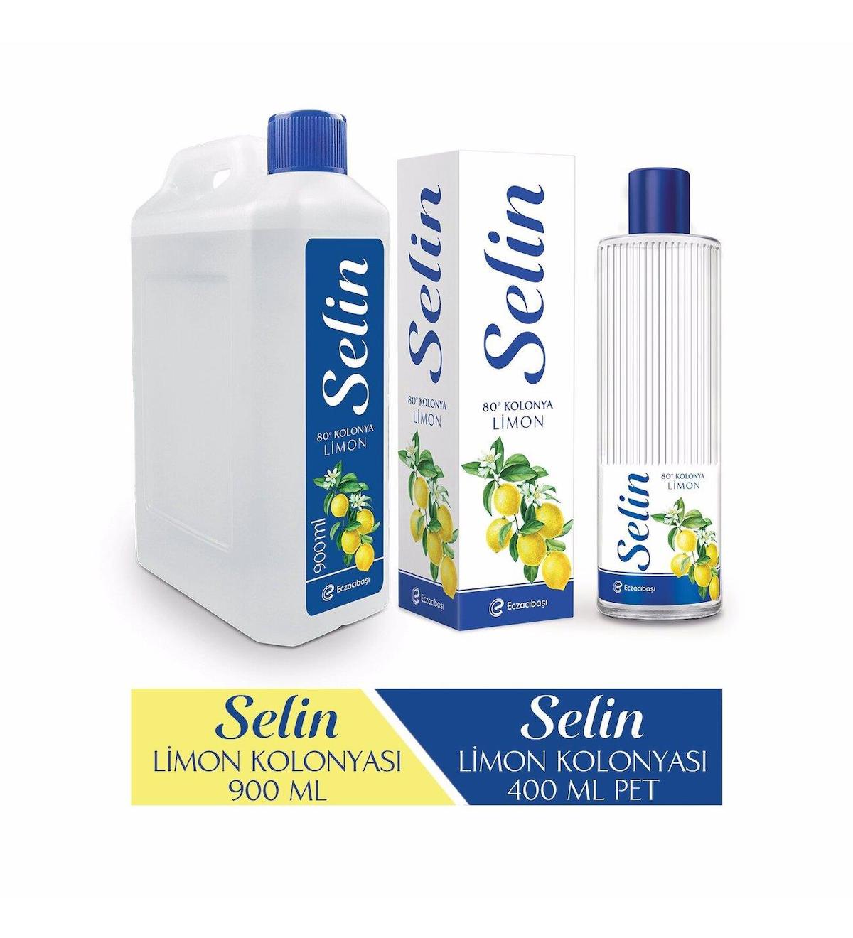 Selin Limon 400 ml + 900 ml Kolonya 2'li