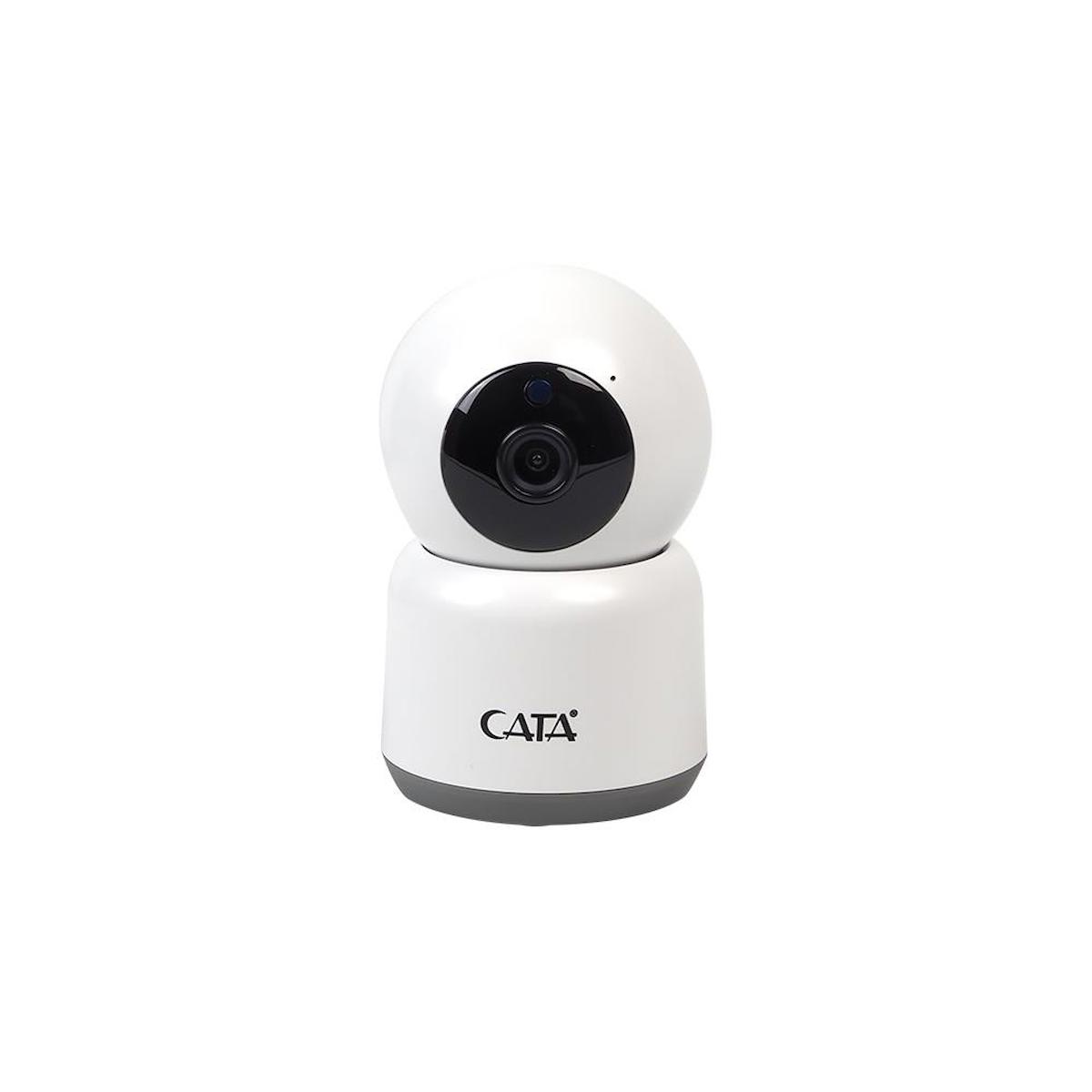Cata CT-4050 Ethernet Mini 1 Kameralı 360 Derece Dönen Gece Görüşlü IP İç Mekan Kablolu Güvenlik Kamerası