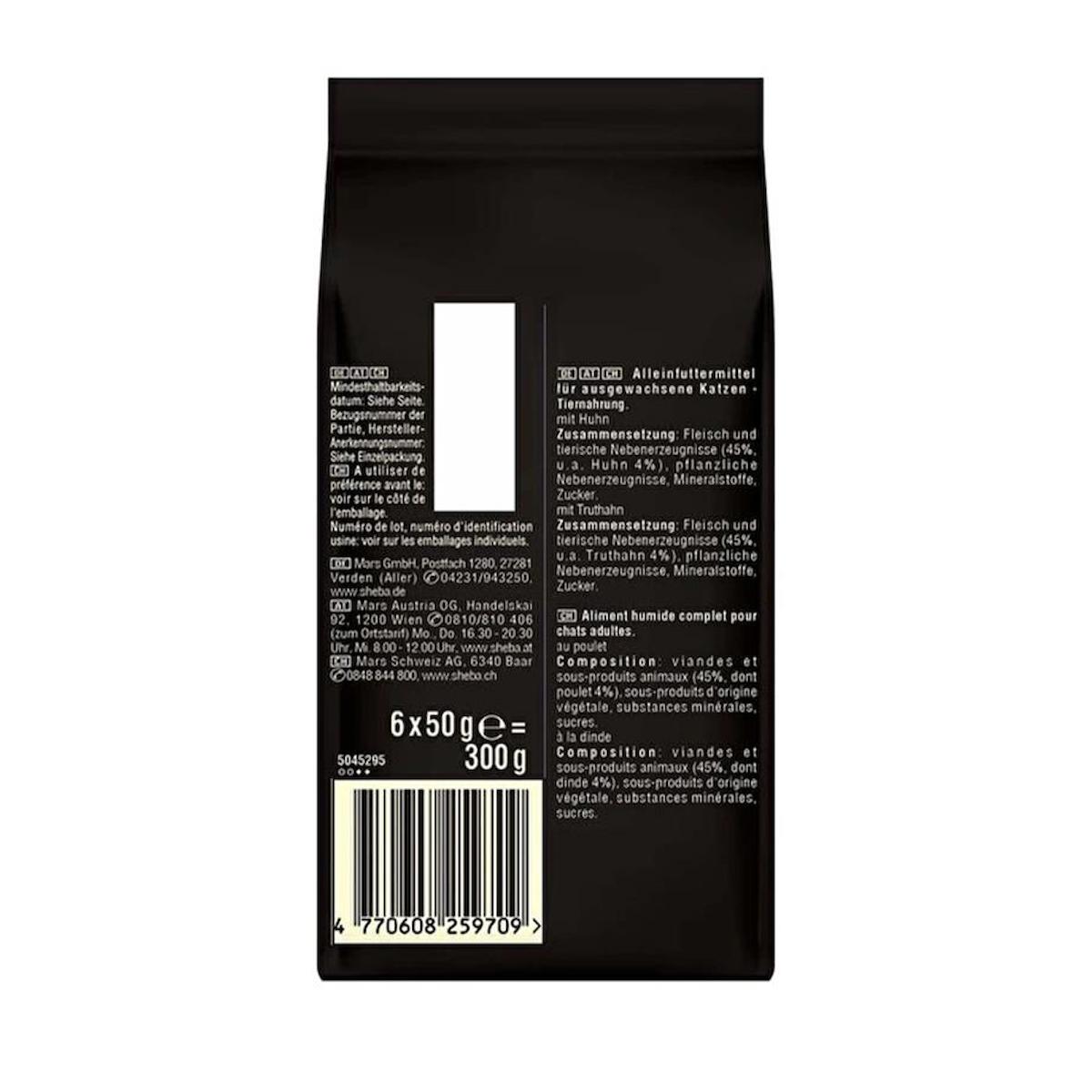 Sheba Fresh & Fine Kümes Hayvanlı Yetişkin Yaş Kedi Maması 6x50 gr
