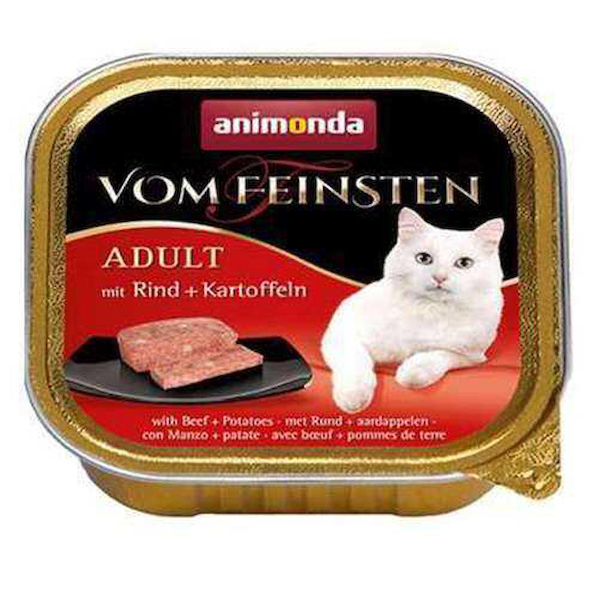 Animonda Vom Feinsten Sığır Etli Yetişkin Yaş Kedi Maması 100 gr