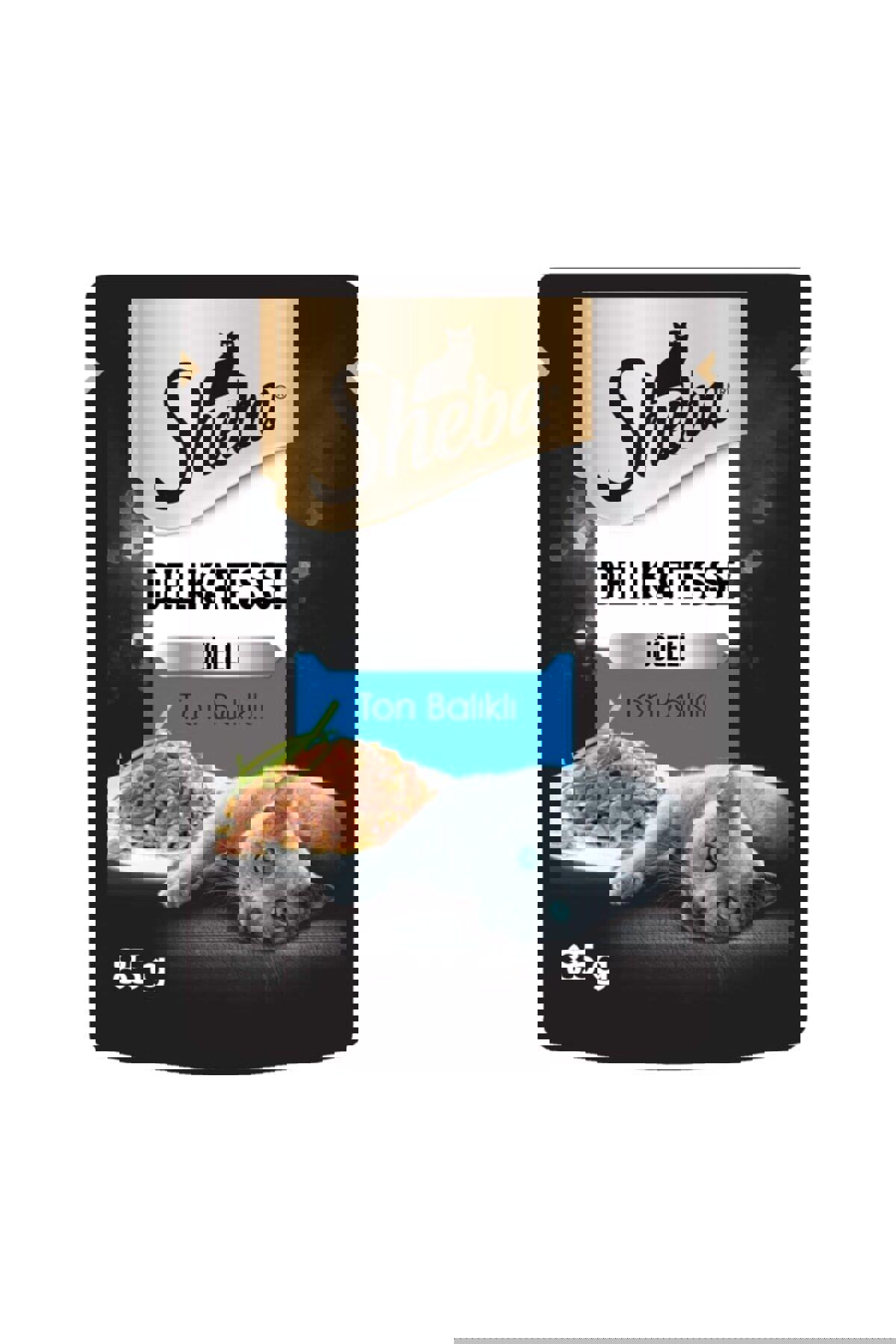 Sheba Delikatesse Ton Balıklı Yetişkin Yaş Kedi Maması 24x85 gr