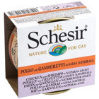 Schesir Nature Karidesli ve Tavuklu Soslu Yetişkin Yaş Kedi Maması 70 gr