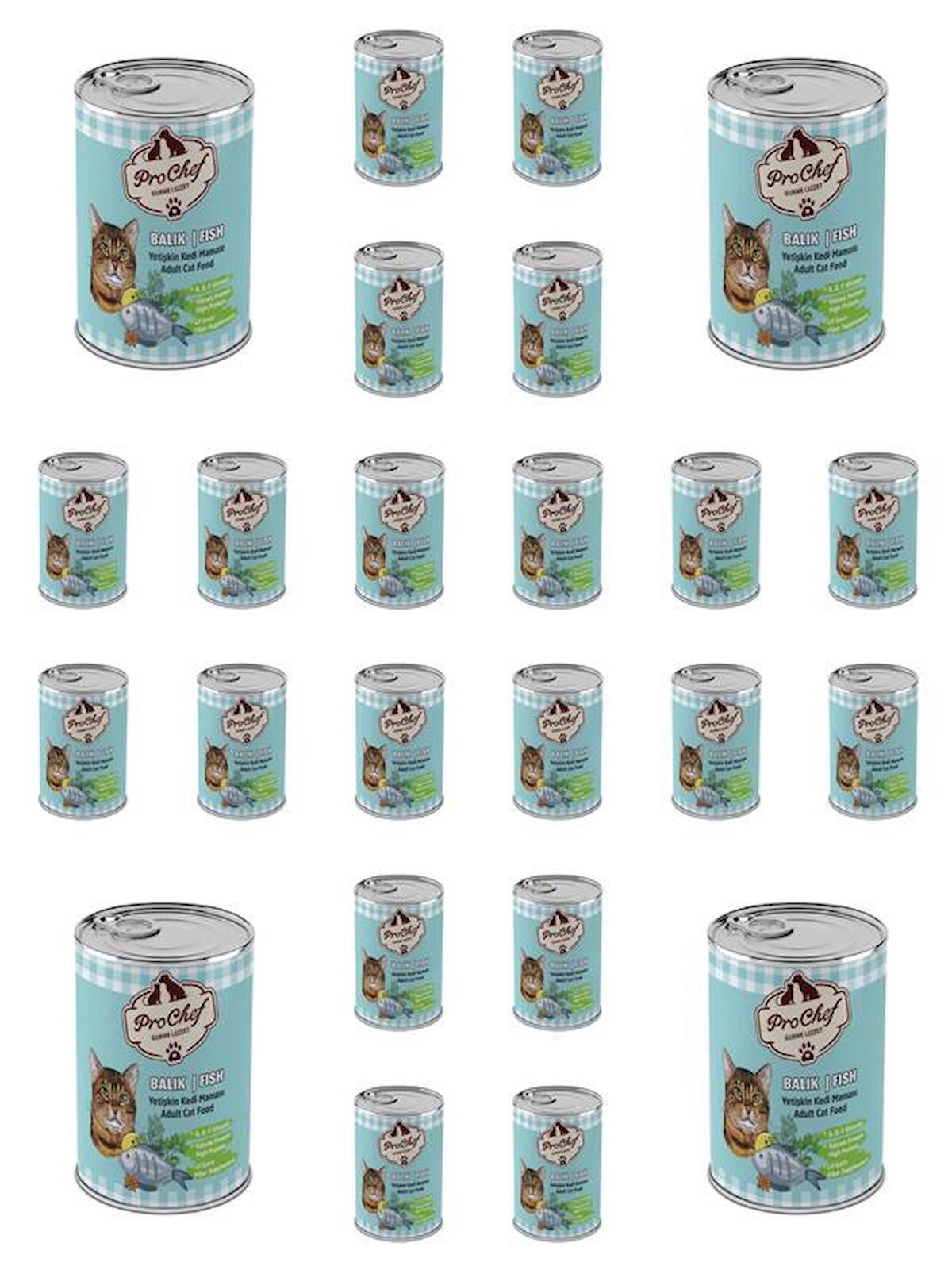 Prochef Gurme Lezzet Balıklı Yetişkin Yaş Kedi Maması 24x415 gr