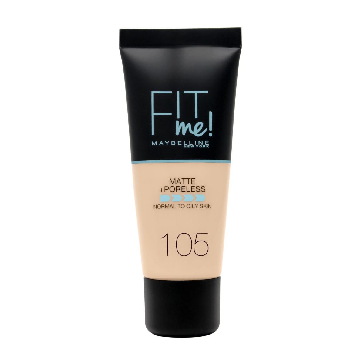 Maybelline New York Fit Me Matte + Poreless 105 Naturel Ivory Likit Tüp Fondöten 30 ml