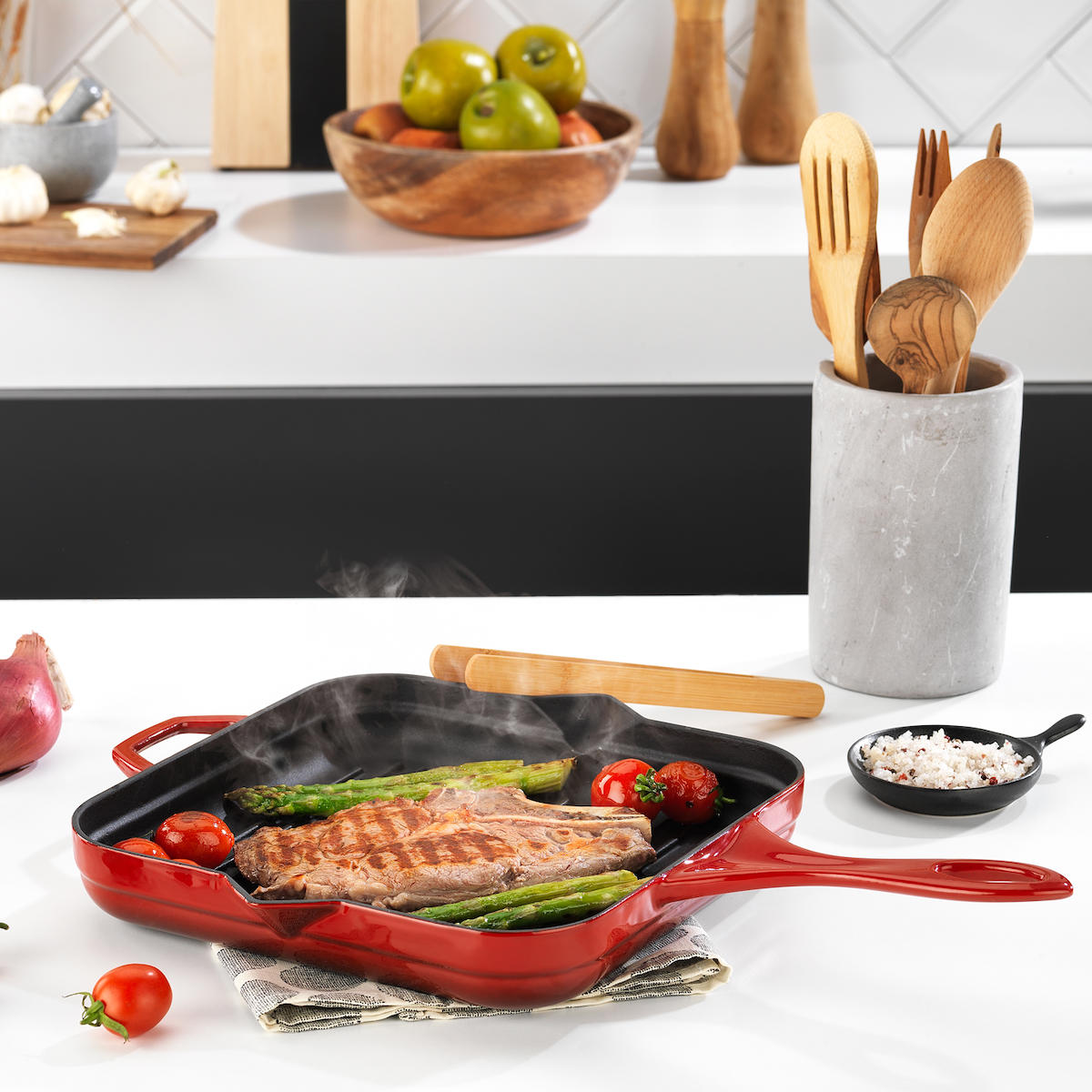 Schafer Guss Chef Döküm 28x28 cm Tava