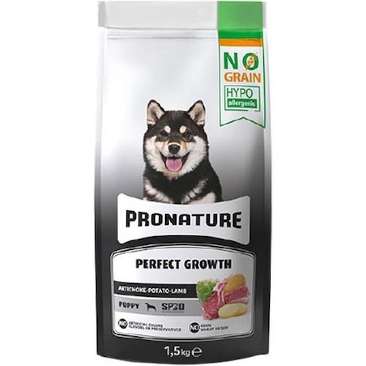 Pronature Perfect Growth Enginarlı Kuzu Etli ve Patates Tüm Irklar Yavru Kuru Köpek Maması 1.5 kg