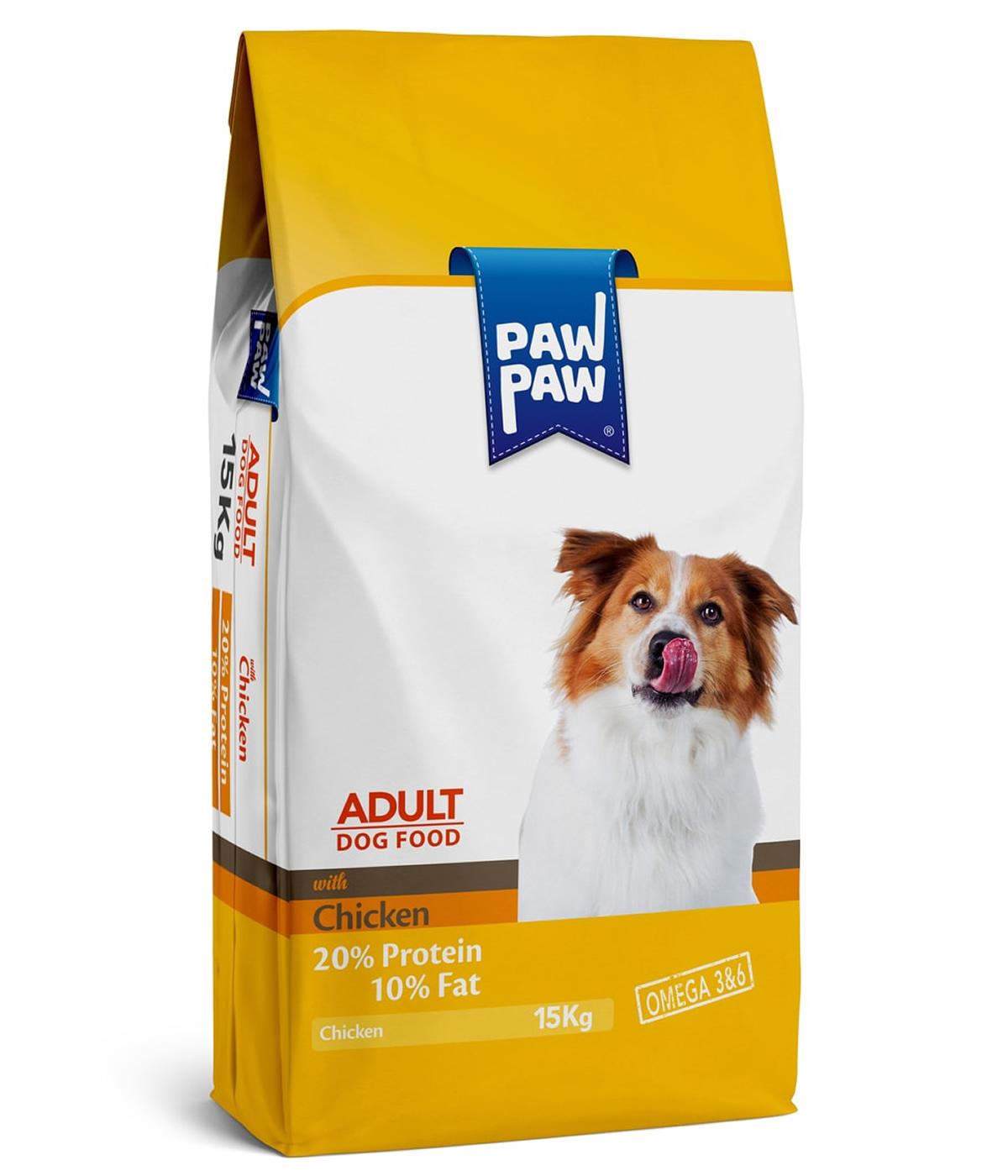Paw Paw Tavuklu Tüm Irklar Yetişkin Kuru Köpek Maması 15 kg