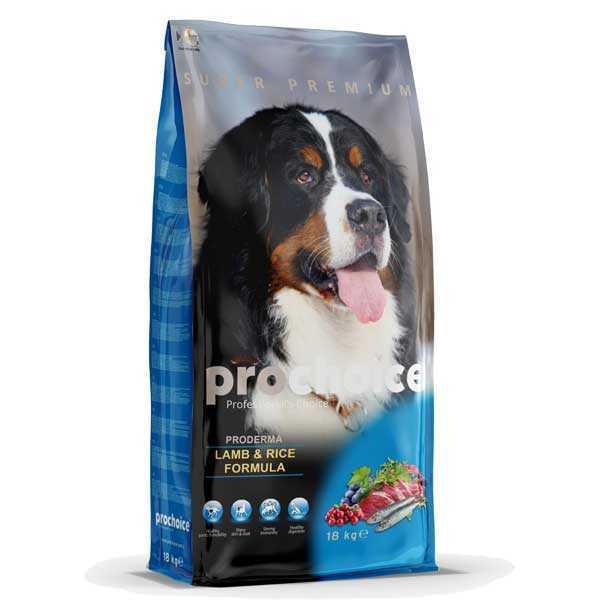 Pro Choice Proderma Kuzu Etli ve Pirinçli Tüm Irklar Yetişkin Kuru Köpek Maması 18 kg