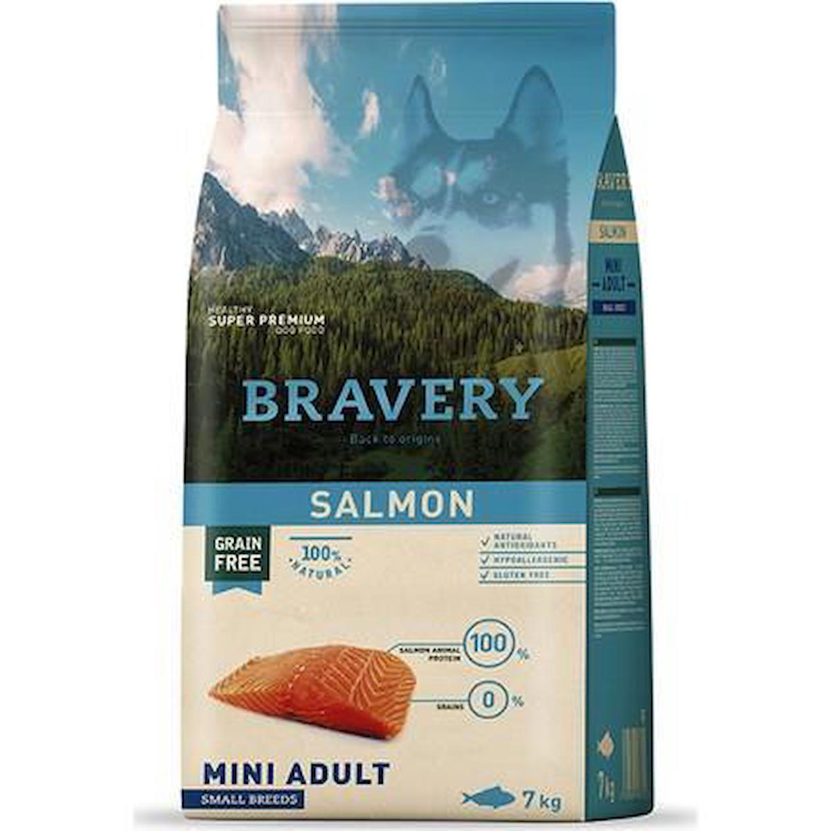 Bravery Somonlu Küçük Irk Yetişkin Kuru Köpek Maması 7 kg