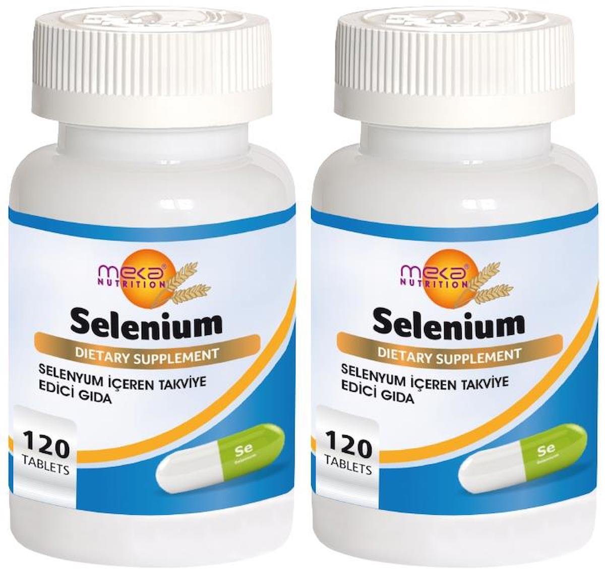 Meka Nutrition Selenyum Aromasız Unisex Vitamin 2x120 Tablet