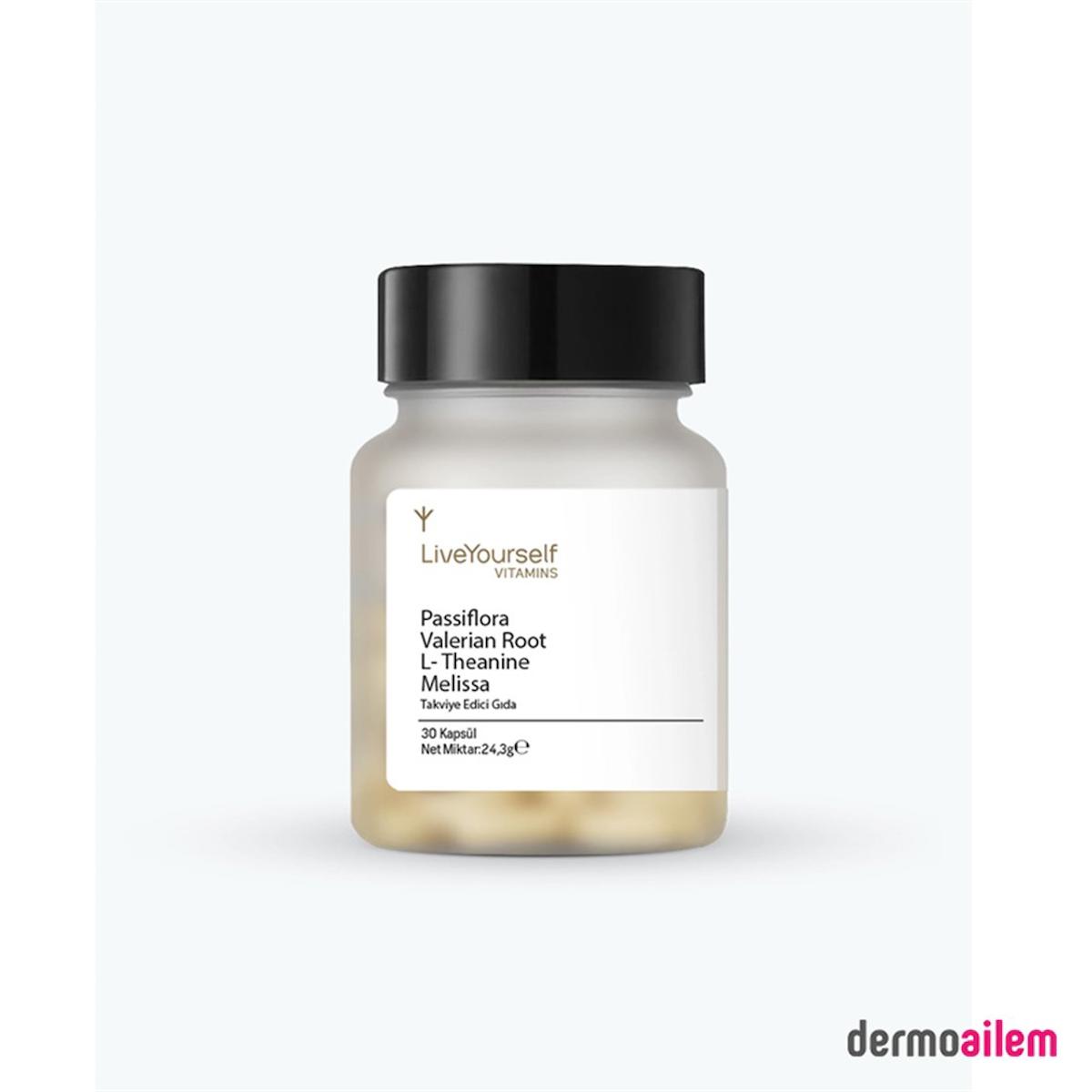 Live Yourself L-Theanine Aromasız Unisex Vitamin 30 Kapsül