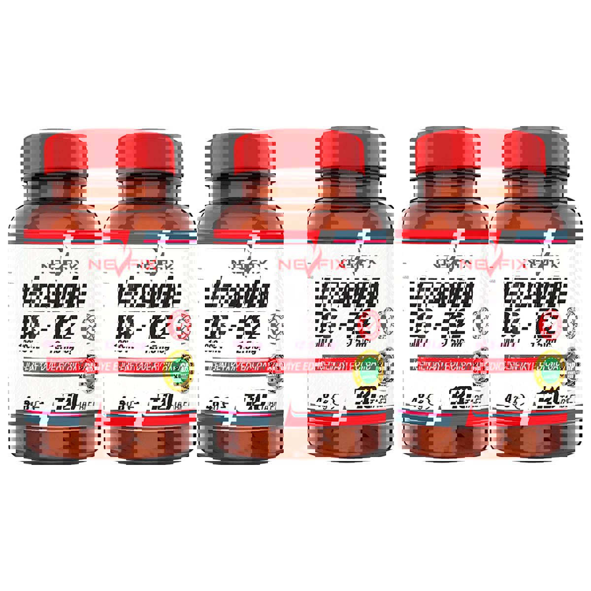 Nevfix Vitamin D3 Sade Çocuk 3x120 Tablet
